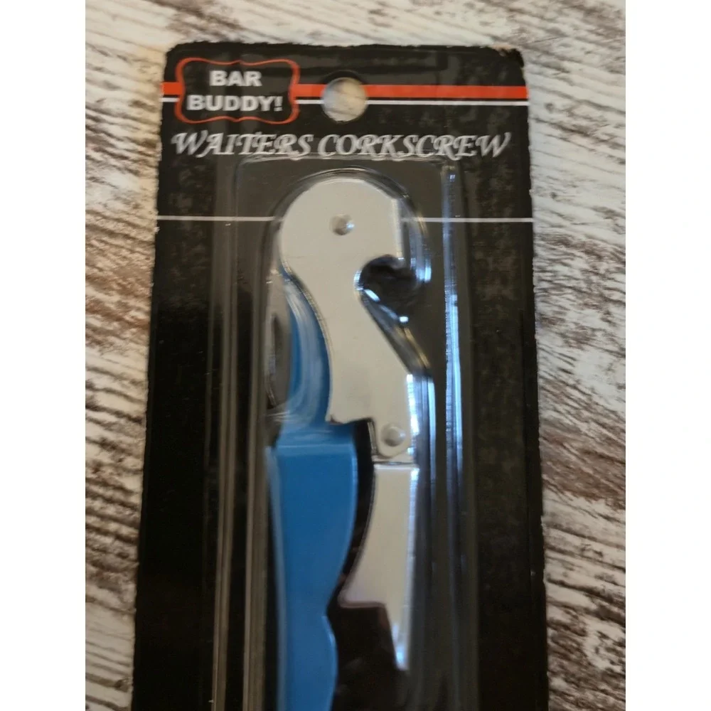 Bar Buddy Waiter's Corkscrew Stainless Steel Bottle Opener Knife Foil Cutter New
